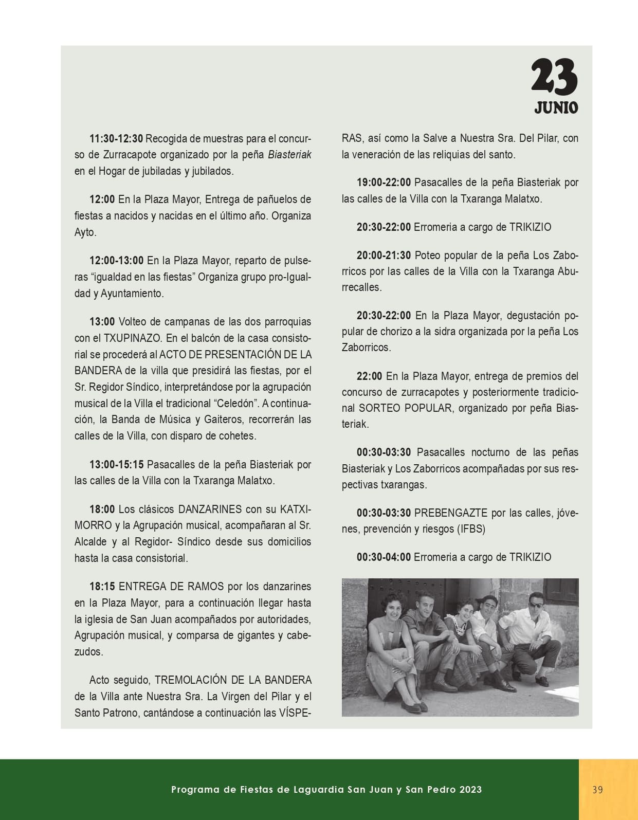 Programa de fiestas portada